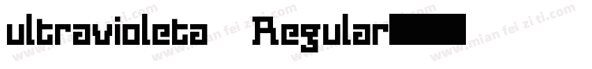 ultravioleta Regular字体转换